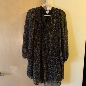 Black Floral Mini Dress